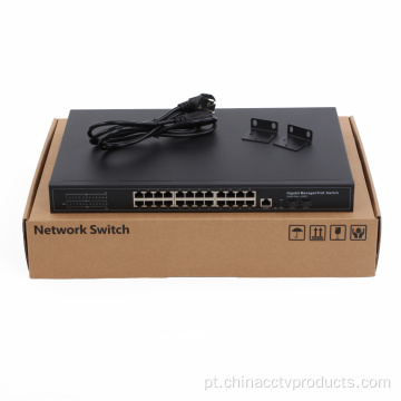 24port Layer 2 Managed Poe Switch com SFP